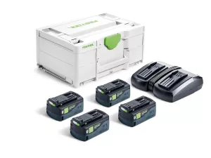 Festool Laddpaket SYS 18V 4xHP5,0/TCL6DUO