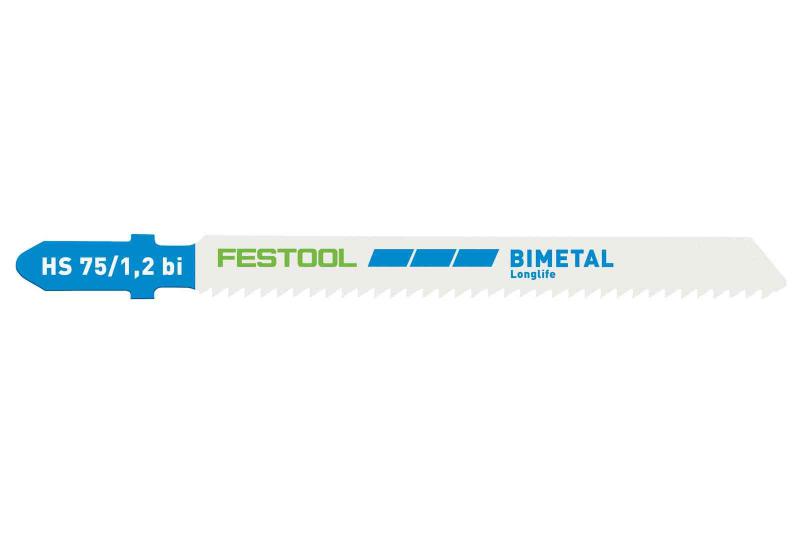 Festool Sticksågsblad aluminium HS 75/1,2 BI 5-pack