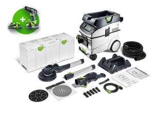Festool Vägg- & takslip och dammsugare i set PLANEX LHS 2 225 EQI/CTM 36-Set