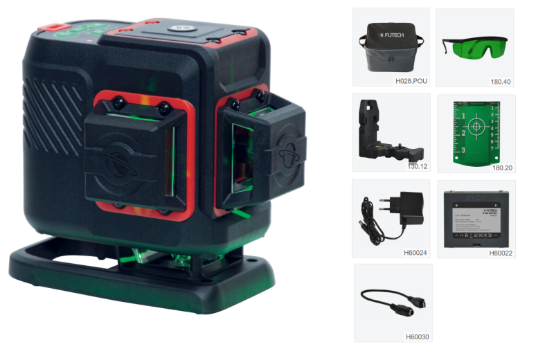 Multilinjelaser 3D Golv Grön