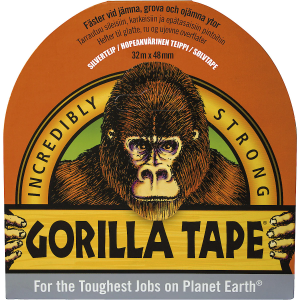 Gorilla Vävtejp silver 48mm x 32m