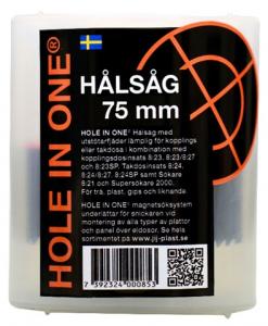 Hole in One Hålsåg komplett 75 mm