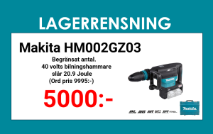 Makita HM002GZ03 Bilningshammare 2x40V • SDS MAX