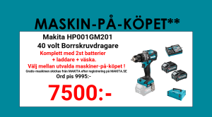 Makita HP001GM201 Slagborrskruvdragare  XGT 40V