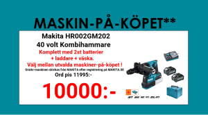 Makita HR002GM202 Kombihammare 40V, komplett