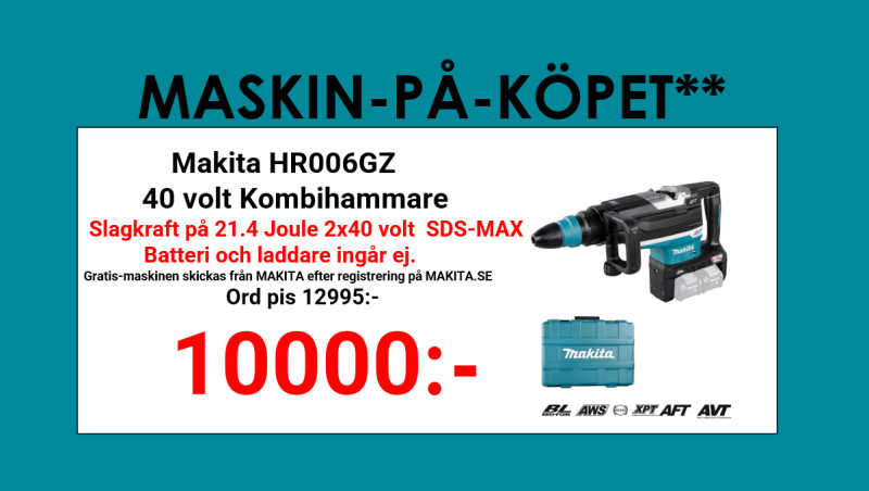 Makita HR006GZ Kombihammare 2x40V SDS-MAX