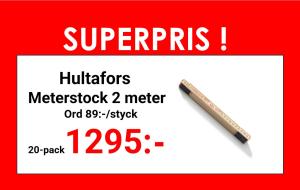 Hultafors Meterstock trä 2 meter 20-pack