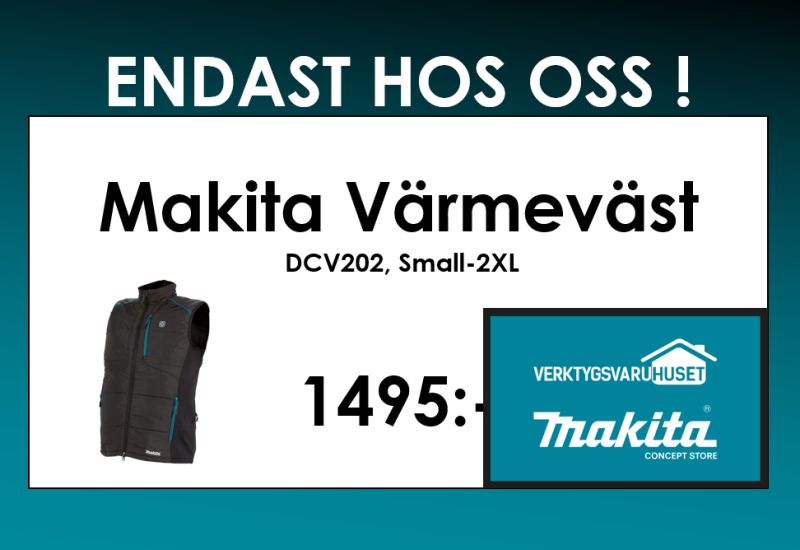 Makita DCV202Z Värmeväst 18V