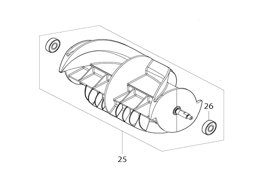 Makita reservdel Skovelhjul till SN400MP