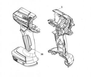 Makita 183B63-4 Skal till DTD152