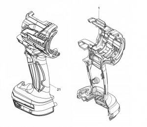 Makita 187921-4 Skal till DDF481
