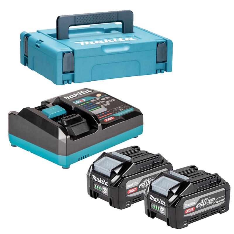 Makita HighPowerpack Laddpaket 40V (2x4,0Ah + laddare)