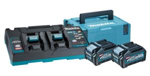 Makita Powerpack Dubbelladdare + 2x4,0Ah Laddpaket 40V