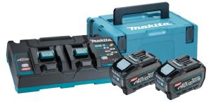 Makita Powerpack Dubbelladdare + 2x5,0Ah Laddpaket 40V