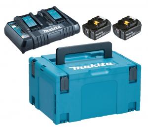 Makita Powerpack Dubbelladdare +2x6,0Ah Laddpaket 18V