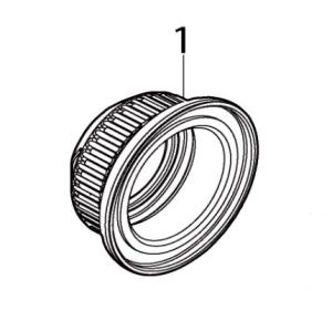 Makita Reservdel Nosmutter, DRV150