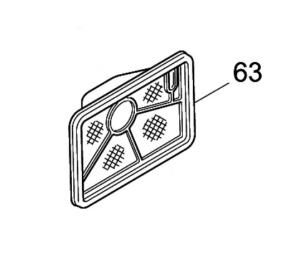 Makita Filter till motorkap EK7650H, EK7651H