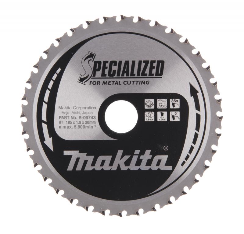 MAKITA Sågklinga Metall 185x30x1,9 36T Specialized