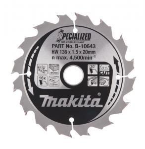 Sågklinga Trä 136x20x1,5 16T Specialized