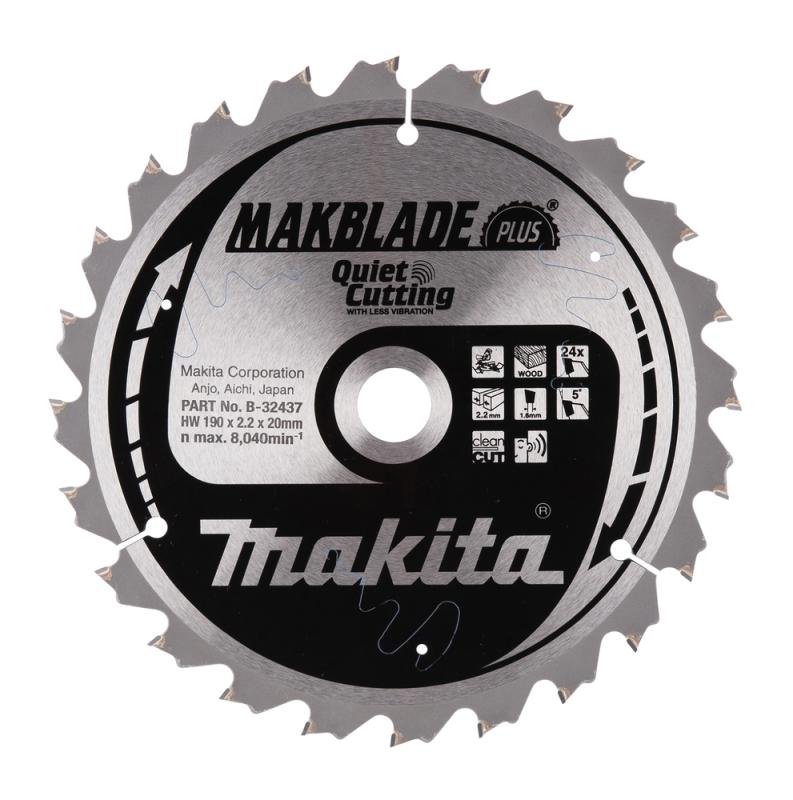 Sågklinga Trä 190x20x2,2 24T Makblade PLUS