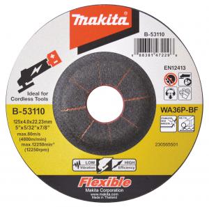 Makita Slipskiva 125x4mm Metall, Rostfritt