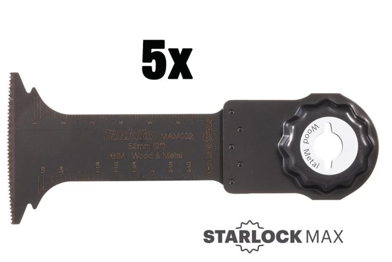 Multiverktyg sågblad, Trä/metall 52x70mm BIM 5-P