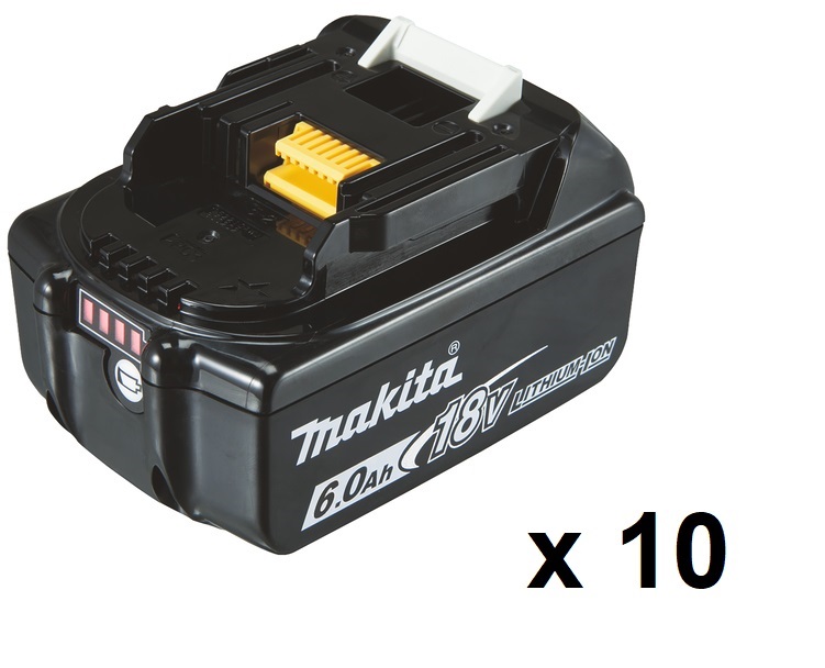 Makita BL1860B Batteri 10-pack 18V  6,0Ah
