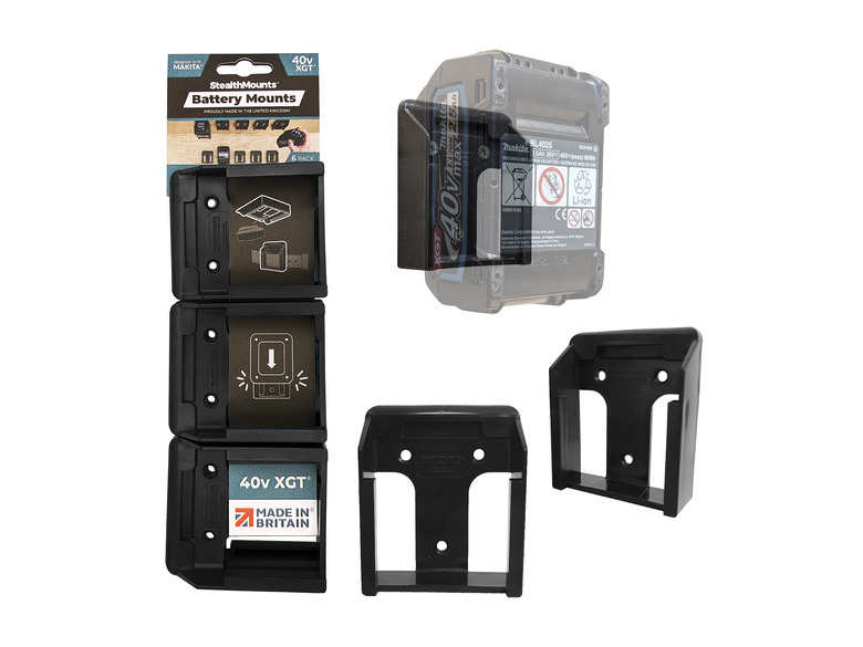 Makita Batterihållare 40V 6-pack, svart
