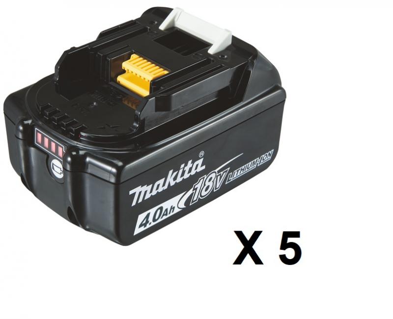 Makita BL1840B Batteri 5-pack 18V 4.0Ah