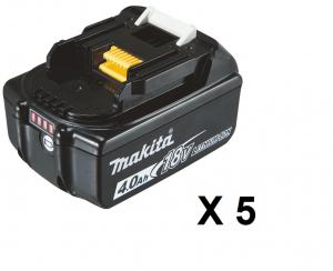 Makita BL1840B Batteri 5-pack 18V 4.0Ah