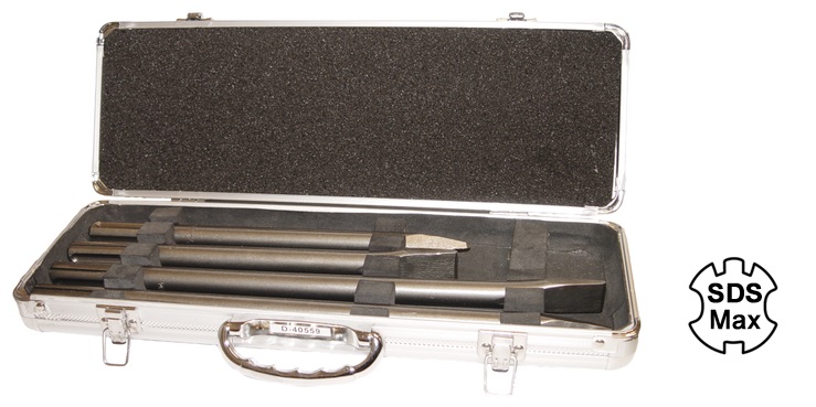 Mejselsats SDS-MAX 4-delar