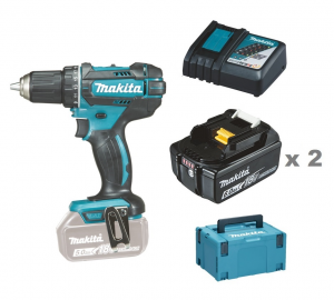 Makita DDF482RGJ Borrskruvdragare 18V, komplett 6,0Ah