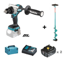 Makita DDF486RTJ Borrskruvdragare 18V + Isborrpaket
