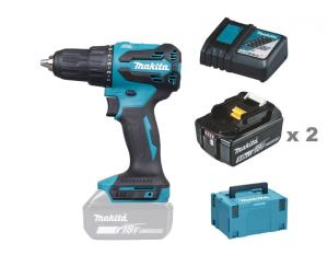 Makita DHP490RTJ Slagborrmaskin 18V , komplett