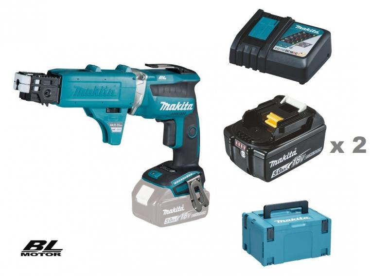 Makita DFS452TJX2 Gipsautamat 18V komplett