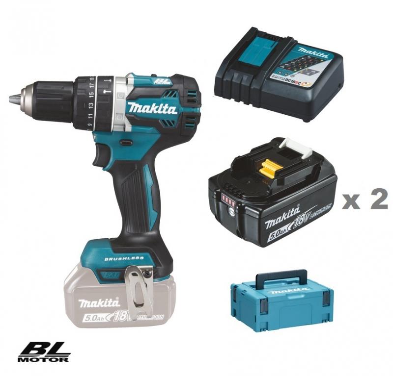 Makita DHP484RTJ Slagborrmaskin 18V, komplett