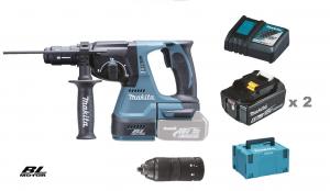 Makita DHR243RTJ Kombihammare 18V, komplett