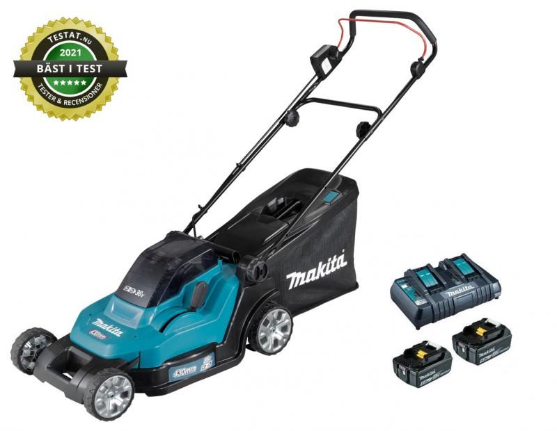 Makita DLM432PT2 Gräsklippare 2x18V, komplett