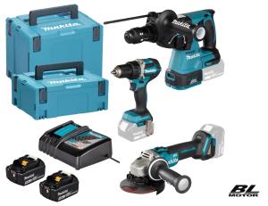 Makita DLX3195JX1 Combokit (DDF484 + DGA504 + DHR243)