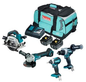Makita DLX4156TX1 combokit 18V (4 st maskiner i väska)