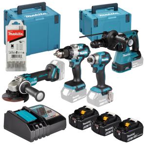 Makita DLX4196JX1 combokit 18V (4 st maskiner i 2 makpac)