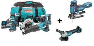 Makita DLX5032T plusplus combokit (7 st maskiner i väska +1st extra 5,0Ah-batteri-på-köpet! Värde 995:-