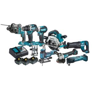 Makita DLX9009T Combokit (9 st maskiner i väska)