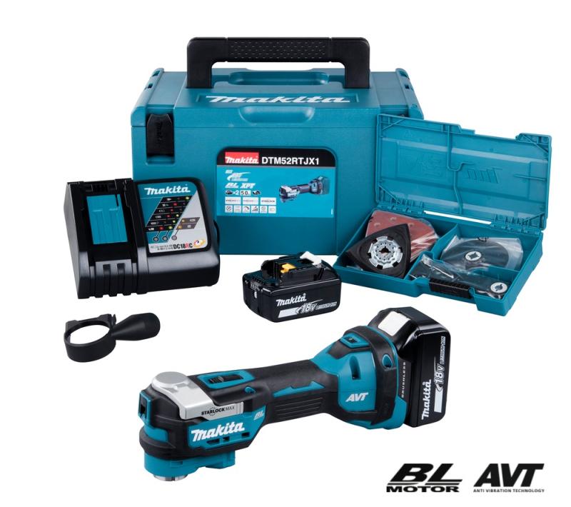 MAKITA Makita DTM52RTJX1 Multiverktyg 18V komplett (Tillägg med 6,0Ah +400:-)