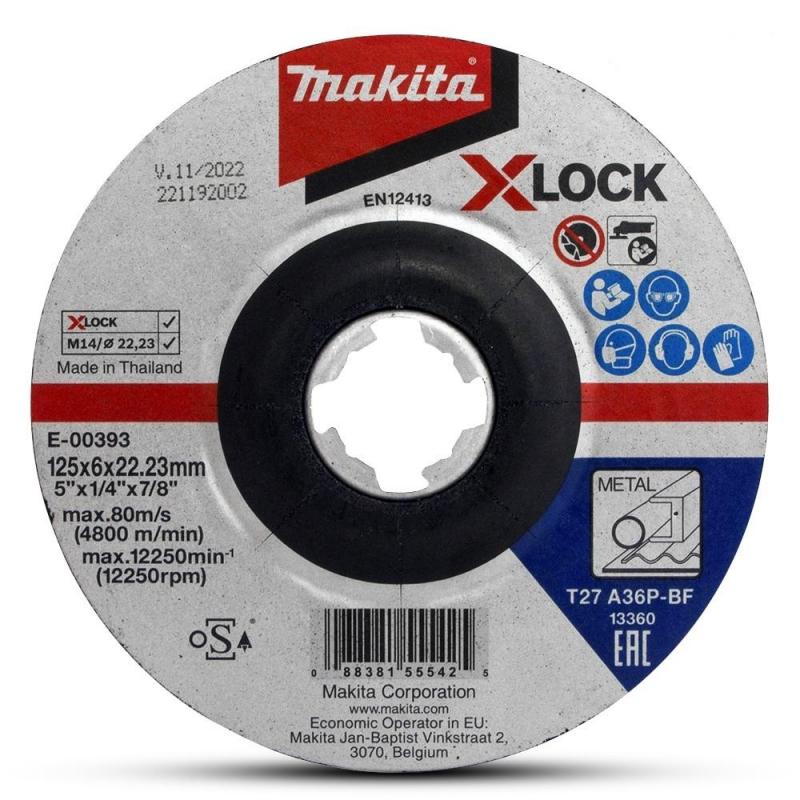 Makita X-lock Slipskiva 125x6 mm metall