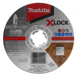 Makita X-lock kapskiva 125x1,2 mm INOX