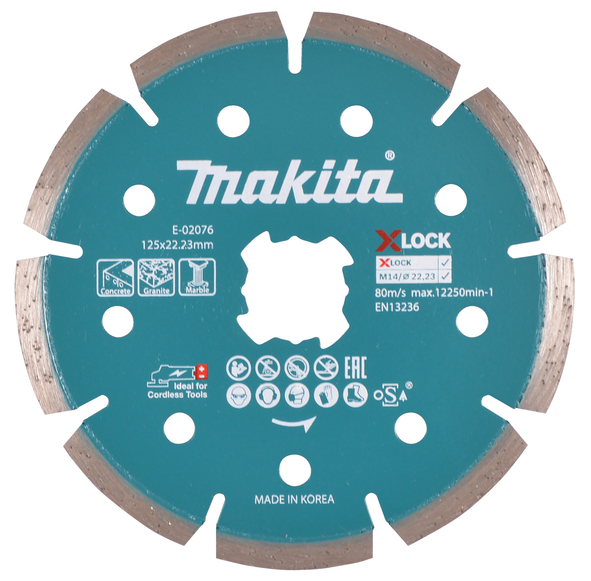 Makita X-lock  Diamantklinga 125x22,23x7mm