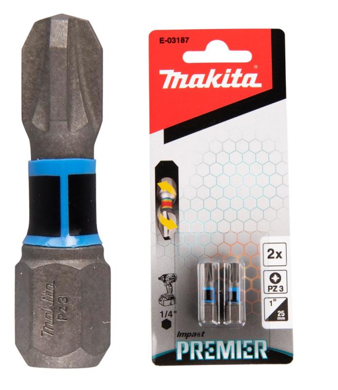 Makita Premier Bits PZ3 • 25mm • 2st