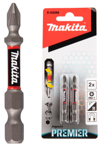 Makita Premier Bits PH1 • 50mm • 2st