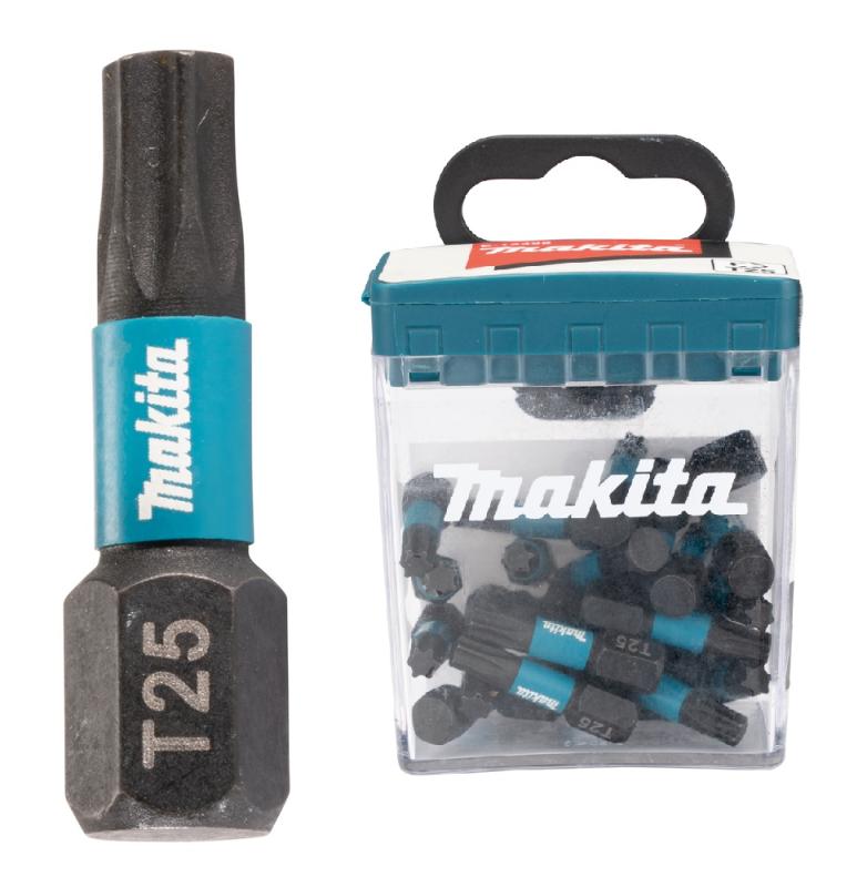 Makita Bits T25x25mm, 25st Impact BLACK